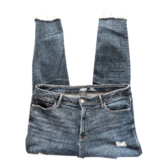 EUC Old Navy rockstar super skinny high rise distressed jeans – size 14 - Picture 2 of 8